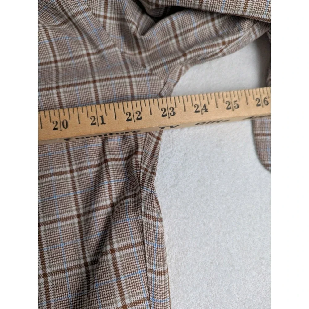 Forsyth of Canada Plaid Wrinkle Free Long Sleeve Button Up Collared Shirt Men M - Picture 8 of 9